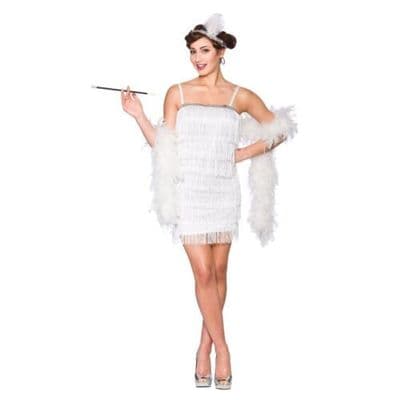SHOWTIME FLAPPER 1920's Charleston Gatsby Fringed Tassel Fancy Dress Costume