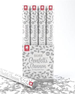 Silver 50cm Confetti Cannon