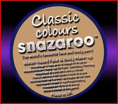 SNAZAROO 50 FACE PAINT 18ML POT BARLEY BEIGE