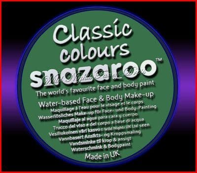 SNAZAROO 50 FACE PAINT 18ML POT GRASS GREEN