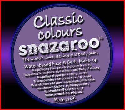 SNAZAROO 50 FACE PAINT 18ML POT LILAC