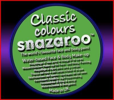 SNAZAROO 50 FACE PAINT 18ML POT LIME GREEN