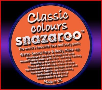 SNAZAROO 50 FACE PAINT 18ML POT ORANGE