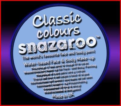 SNAZAROO 50 FACE PAINT 18ML POT PALE BLUE