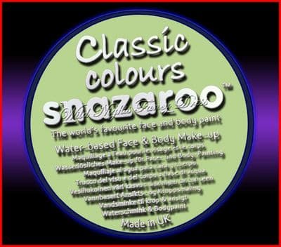 SNAZAROO 50 FACE PAINT 18ML POT PALE GREEN