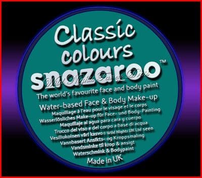 SNAZAROO 50 FACE PAINT 18ML POT TEAL