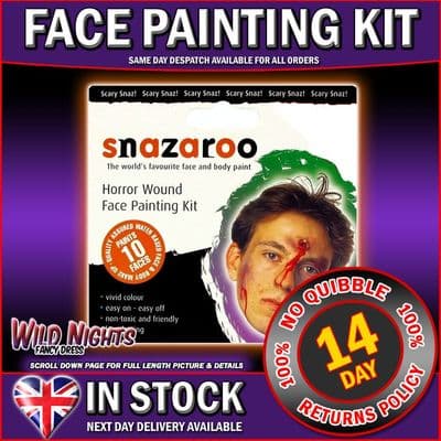 SNAZAROO FACE PAINT HORROR WOUND FACE PAINTING KIT