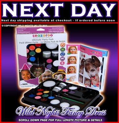 SNAZAROO FACE PAINT ULTIMATE PARTY PACK FACE PAINTING KIT