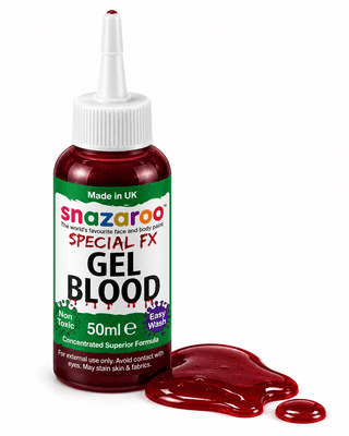 Snazaroo Gel Blood Dark Red 50ml Halloween FX Makeup Special Effects Blood