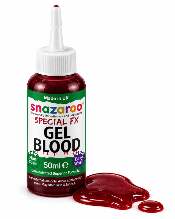Snazaroo Gel Blood Dark Red 50ml Halloween FX Makeup Special Effects Blood