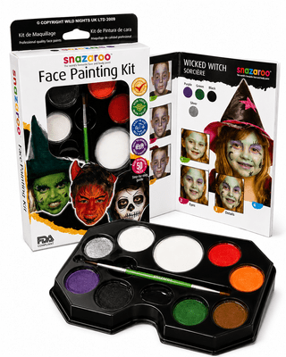 Snazaroo Halloween Face Paint Kit Makeup Set Fancy Dress Theme Pack