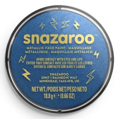 Snazaroo Metallic / Electric Face Paint Electric Blue 18ml