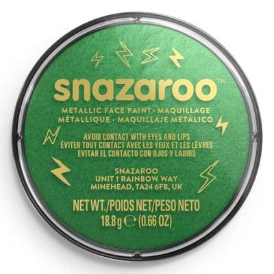 Snazaroo Metallic / Electric Face Paint Electric Green 18ml