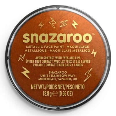 Snazaroo Metallic / Electric Face Paint Metallic Copper 18ml