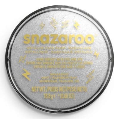 Snazaroo Metallic / Electric Face Paint Metallic Silver 18ml