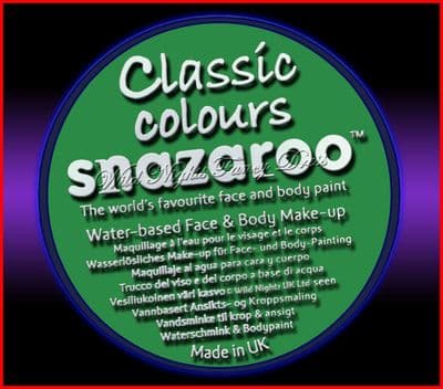 SNAZAROO PROFESSIONAL FACE PAINT 75ML POT BRIGHT GREEN