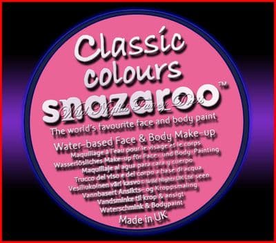 SNAZAROO PROFESSIONAL FACE PAINT 75ML POT BRIGHT PINK