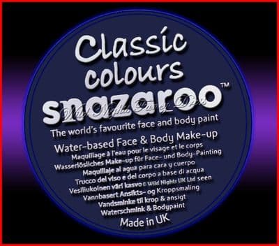 SNAZAROO PROFESSIONAL FACE PAINT 75ML POT DARK BLUE