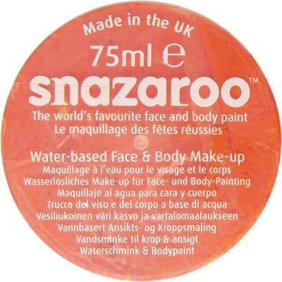 Snazaroo Professional Face Paint 75ml Pot Orange