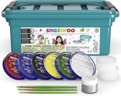 Snazaroo Professional Face Paint Mini Kit 300+ Faces Party Makeup Set