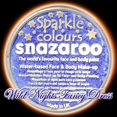 SNAZAROO PROFESSIONAL FACE PAINT SPARKLE BLUE 18ML