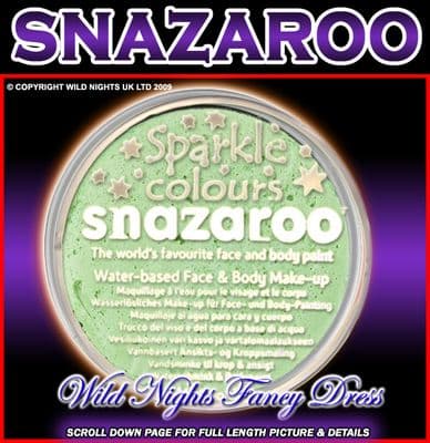 SNAZAROO PROFESSIONAL FACE PAINT SPARKLE PALE GREEN 18ML