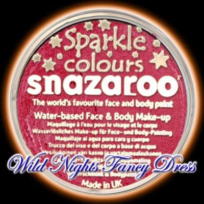 SNAZAROO PROFESSIONAL FACE PAINT SPARKLE RED 18ML