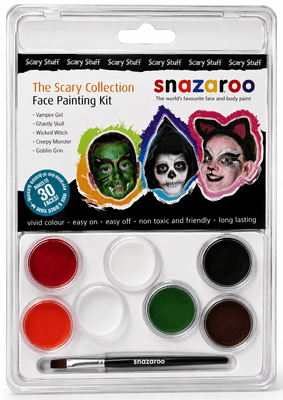 Snazaroo Scary Face Paint Kit Halloween Makeup Set Fancy Dress Pack