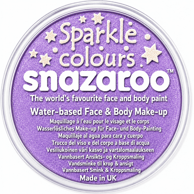 Snazaroo Sparkle Lilac Face Paint 18ml Glitter Makeup Fancy Dress