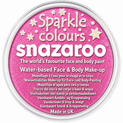 Snazaroo Sparkle Pink Face Paint 18ml Glitter Makeup Fancy Dress