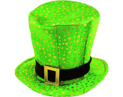 St Patricks Day Large Green Shamrock Hat