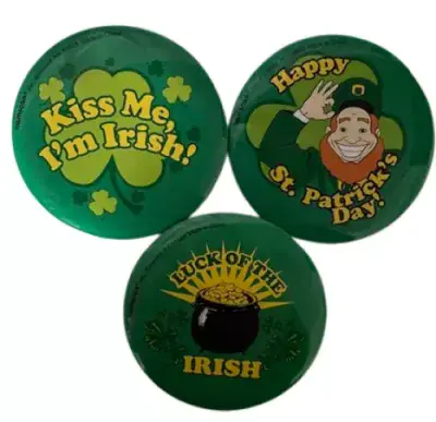 St. Patrick's Day Large Button Pack