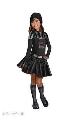 Star Wars Girls Darth Vader Fancy Dress Costume