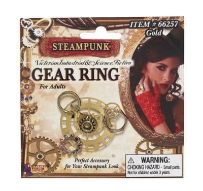 Steampunk Mechanical Gear Ring