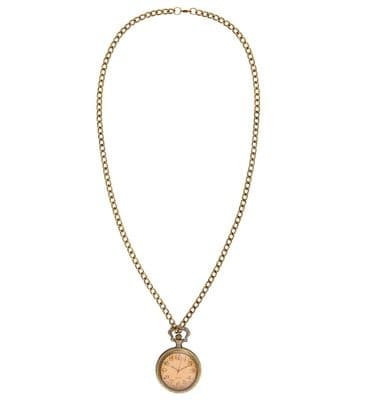 Steampunk Mechanical Pocket Watch Necklace Victorian Fancy Dress Costume Accessory