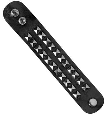Studded Wristband Punk Rock Gothic Biker Fancy Dress Costume Bracelet
