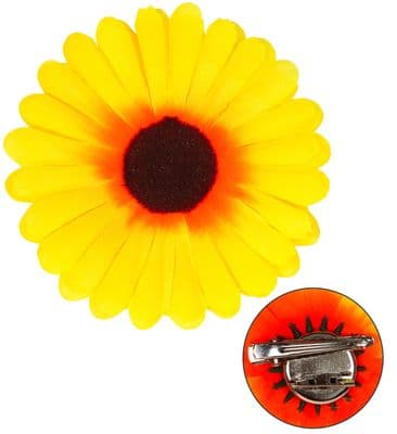 Sunflower Hair Clip & Pin  Bright Floral Accessory