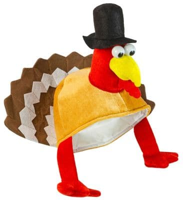 Thanksgiving Turkey Hat Novelty Fancy Dress Costume Party Headwear Accessory