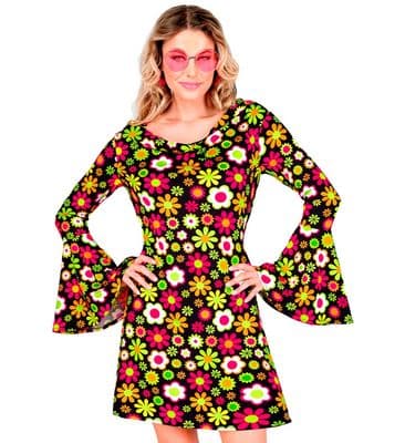 The 1960s Fashion Flowers Dress