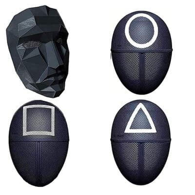 The Games - Masks - Boss, Square, Circle, Triangle - Full Set  - TV / Film
