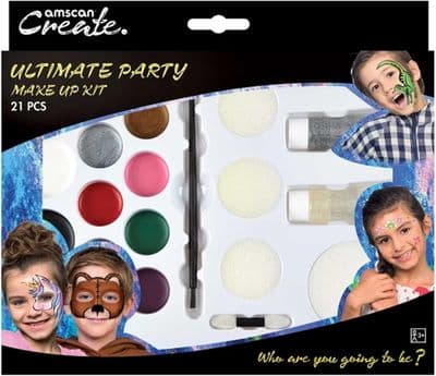 Ultimate Party Make Up Kit Face Paint Fancy Dress Cosmetics