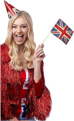 Union Jack Vintage Style Handheld Flags