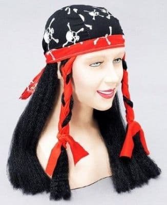 UNISEX PIRATE BANDANA & WIG