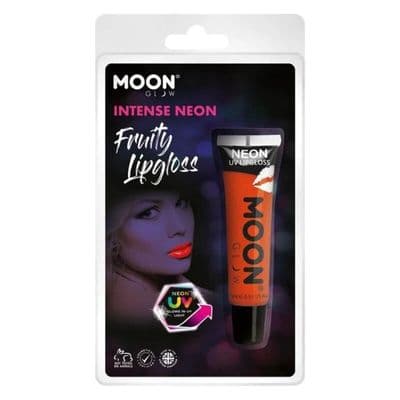 UV Neon Lip Gloss Orange Glow in Dark Festival Makeup Moon Glow