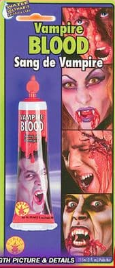 Vampire Blood Fake Blood Makeup 1oz Tube Halloween SFX Horror Costume Accessory