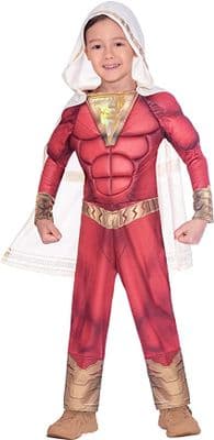 Warner Bros DC Comics Licensed Shazam! Fancy Dress Muscle Costume 8-10 years