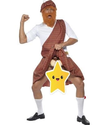 WELL HUNG HIGHLANDER COSTUME LARGE