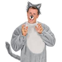 Wolf Tail Costume Accessory Bendable Animal Fancy Dress Cosplay Tail Adult