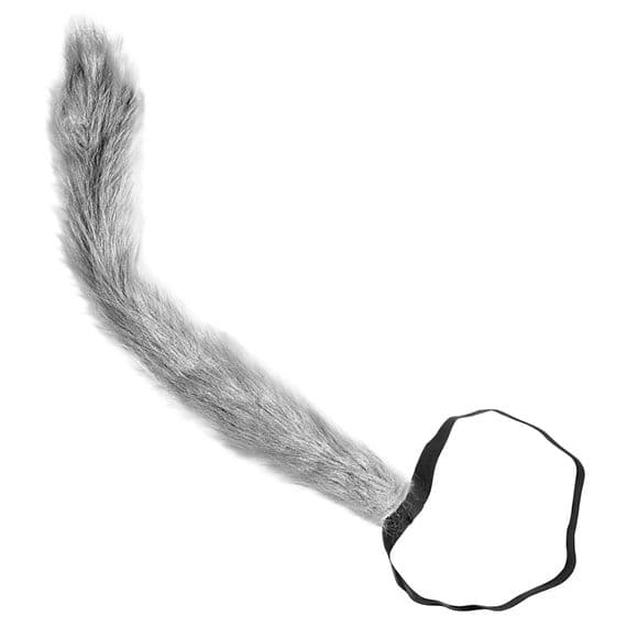 Wolf Tail Costume Accessory Bendable Animal Fancy Dress Cosplay Tail Adult