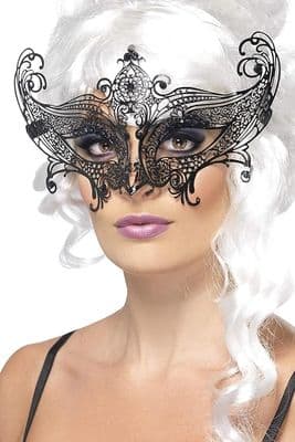 Women's Farfalle Metal Filigree Eyemask